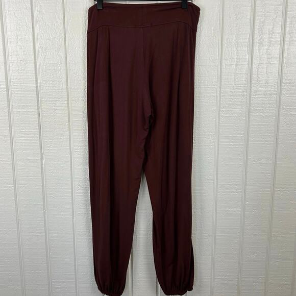 Barefoot Dreams Luxe Milk Jersey Pajama Pants Sleep Lounge Women Burgundy Small - Picture 5 of 6
